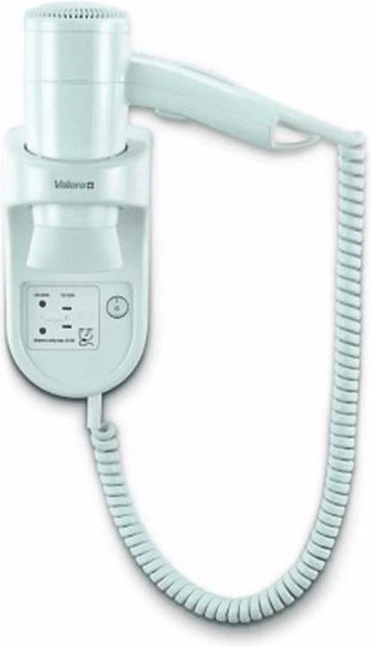 Valera PREMIUM SMART 533.05/032.05 - Hotelfhn met scheerstopcontact - Wandmodel - 1200W - Swiss made - wit