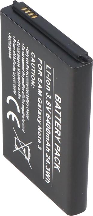 Image du produit AccuCell Batterie Samsung Galaxy Note 3, Note III, B800BE, B800BU avec boîtier noir