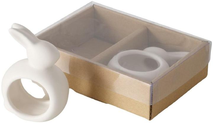 Produktbild Boltze Home Serviettenhalter Hase Mercy, 2-teilig, Keramik (2 x)