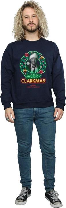 Actual product image National Lampoon´s Vacation Mens Greyscale Clarkmas Christmas Sweatshirt (XXL)