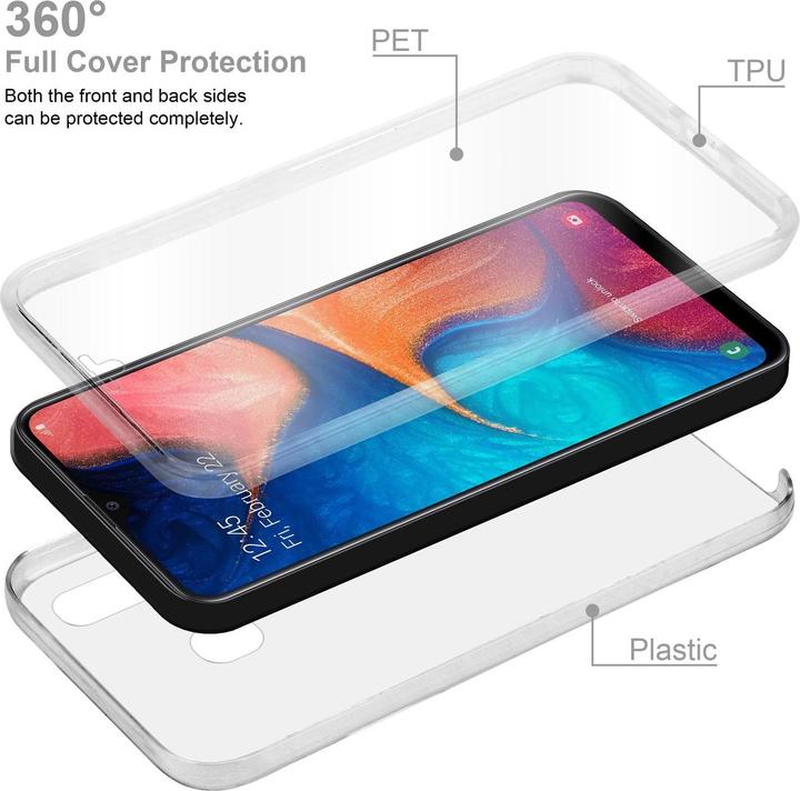 Actual product image Cadorabo TPU 360 Degree Case Cover (Samsung Galaxy A20, TCL A30, Samsung Galaxy M10s)