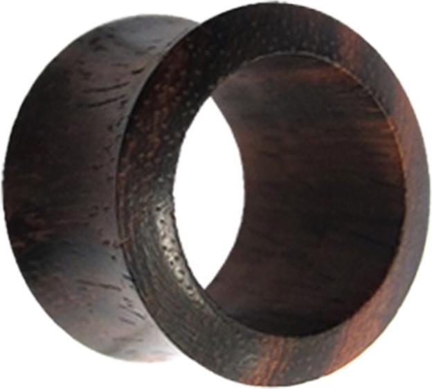 Star Piercing Flared Tunnel aus Narra Holz (ohne Messing, Organisch)