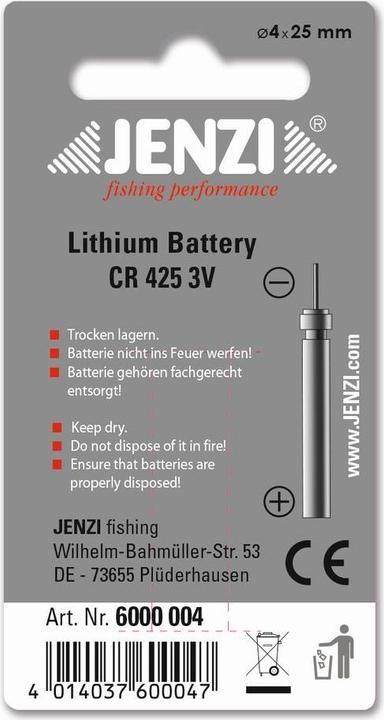 Actual product image Jenzi Stabbatterie 3 Volt Bezeichnung CR322