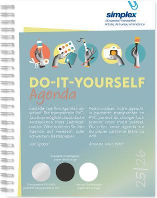 Produktbild Simplex Schüleragenda Do-it y. 24/25 500104.25 1W/2S 17M weiss ML 8x12.5cm (A7, Deutsch)