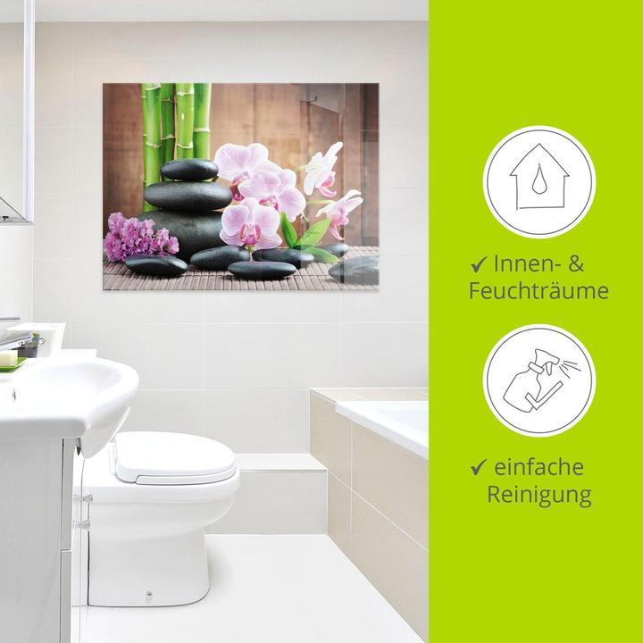 Produktbild Artland Spa Konzept Zen Steinen Orchideen T5OO (100 x 50 cm)