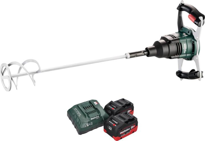 Immagine prodotto Metabo RW 18 LTX 120 Agitatore a batteria 18 V 40 l capacità di miscelazione 2x batteria LiHD 8,0 Ah +