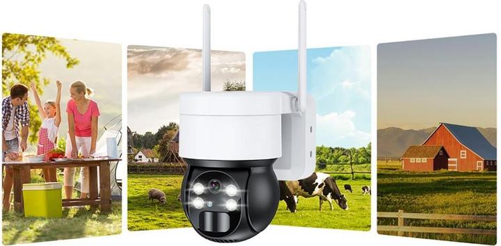 Immagine prodotto Choetech ASC006-WF telecamera WiFi PTZ intelligente e solare con pannello solare da 5W - bianco (2048 x 1536 pixel)