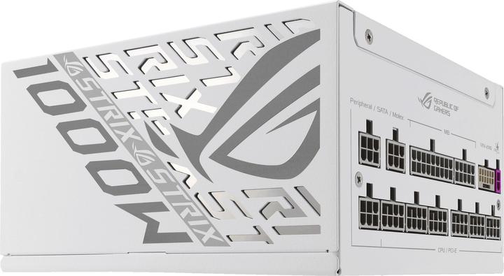 Productafbeelding ASUS ROG Strix 1000P White Gaming Netzteil, 80+ Platinum, Modular, 135 mm Lüfter (1000 W)