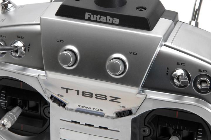Produktbild Futaba Fernsteuerung T18SZ Potless Mode 1 (Gas rechts) mit R7014SB