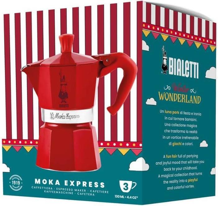 Produktbild Bialetti MOKA EXPRESS 3TZ rosso Winter Wonderland (3 T.)