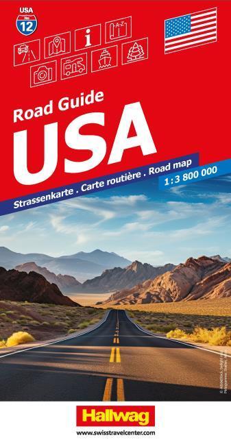 Produktbild USA Strassenkarte 1:3,8 Mio. Road Guide No 12