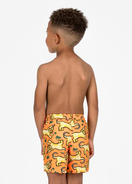 Actual product image Olaian Boardshorts Kinder Jungen 100 orange (6, 7, 8)