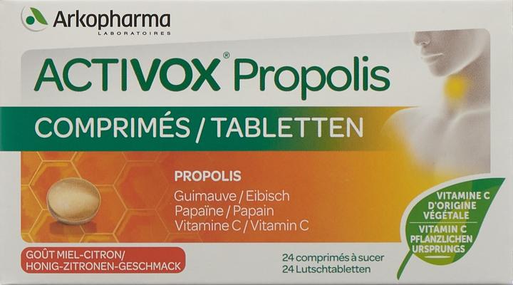 Produktbild Arkopharma Activox Propolis Honig-Zitronen Lutschtabletten (24 Stück, Tabletten, 82 g)