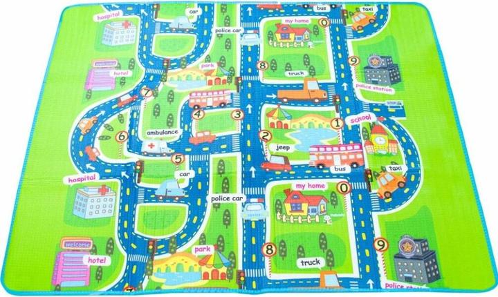 Image du produit Ikonka Tapis en mousse pédagogique pour enfants Rue 160x130cm (160 x 130 cm)