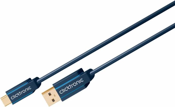 Image du produit clicktronic Câble adaptateur USB-C - USB-A, haute vitesse (2 m, USB 3.0)