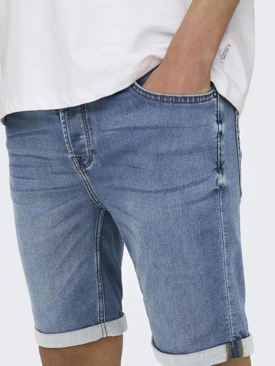 Immagine prodotto Only & Sons ONSPly Life Jog Pantaloncini di jeans blu (XS)