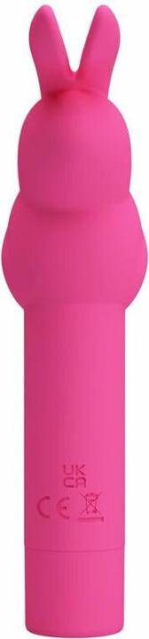 Actual product image Pretty Love Gerardo Fuschia Rabbit Silicone Vibrator