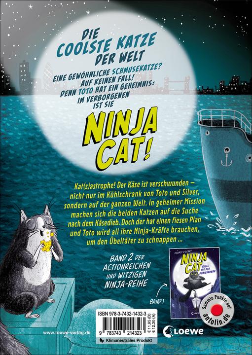 Image du produit Ninja Cat (Band 2) - Meisterdieb auf der Flucht! (Allemand, Dermot O'Leary, Tamara Reisinger, Nick East, Livres pour enfants Loewe, 2023)