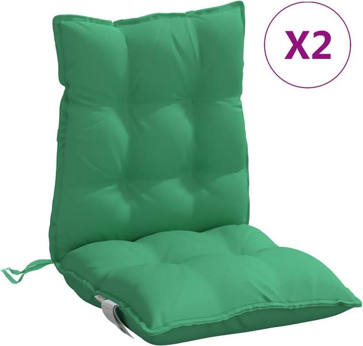 Image du produit VidaXL Coussin pour chaise à dossier bas 2 pcs. Tissu Oxford (100 x 50 x 7 cm)