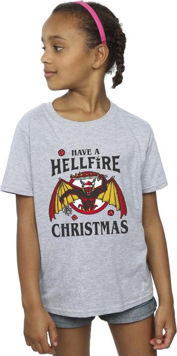Immagine prodotto Netflix Stranger Things Hellfire Christmas Maglietta Ragazze (128)