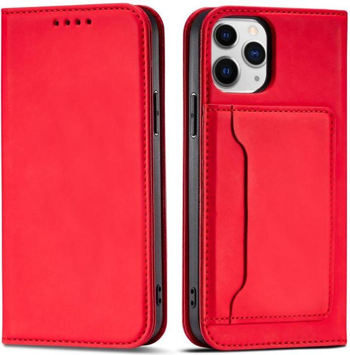Immagine prodotto Hurtel Custodia a calamita per iPhone 12 Pro Max Portafoglio Portacarte Rosso (Apple iPhone 12 Pro Max)