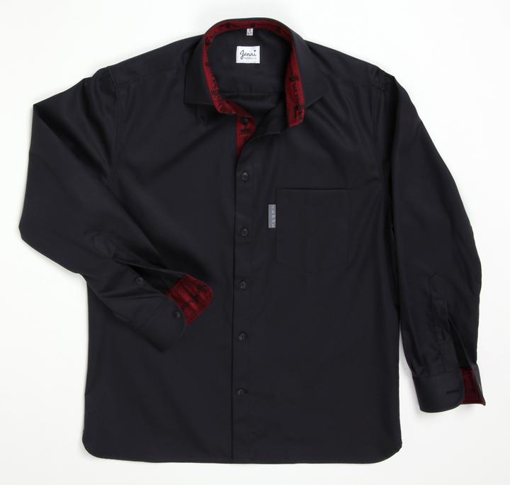 Actual product image Jenni Hemden Herrenhemd Uni Kontraststoff (4XL)