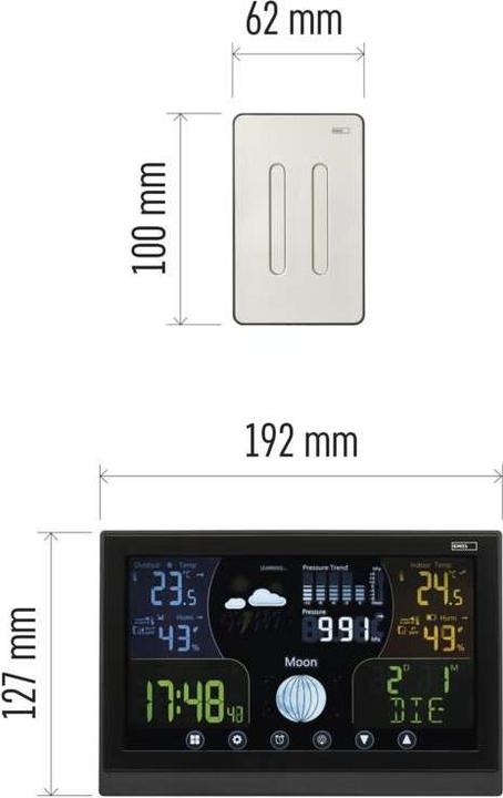 Actual product image Emos Wireless weather station E6018