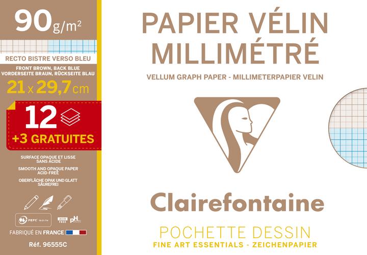 Produktbild Clairefontaine Millimeterpapier (90 g/m², 15 x)
