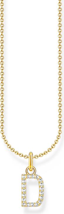 Image du produit Thomas Sabo Chaîne avec pendentif lettre D plaqué or (Argent 925, 38 - 45 cm)