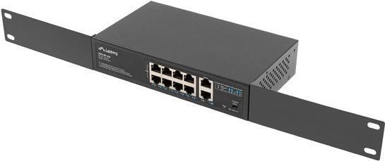 Image du produit Lanberg RSFE-8P-2GE-120 Commutateur réseau Gigabit Ethernet non géré (10/100/1000) Power over Ethernet (10 Ports)