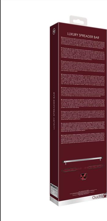 Image du produit Ouch! Luxury Spreader Bar - Burgundy