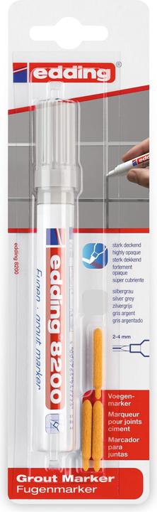 Actual product image Edding Joint marker 8200 (Silver, Grey, 4 mm, 1 x)