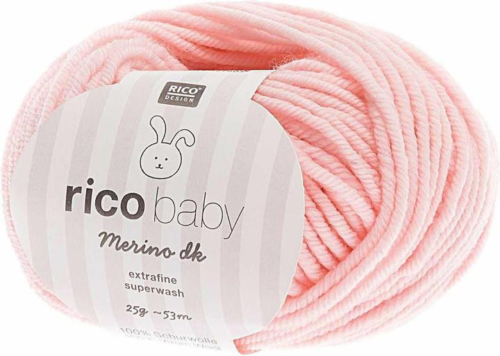 Actual product image Rico Design Wool Baby Merino dk 25 g Pink (53 m)