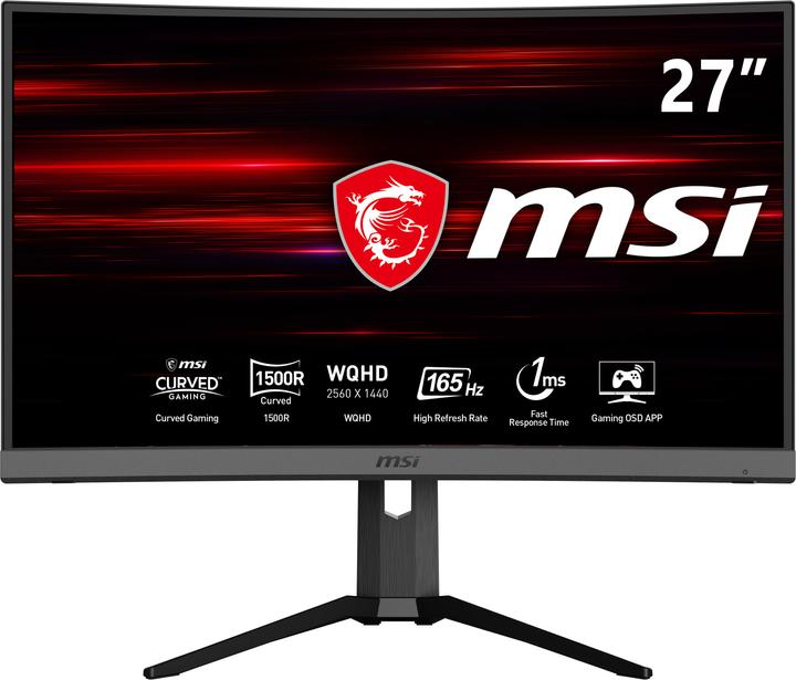 Image du produit MSI Optix MAG272CQR-002 (2560 x 1440 pixels, 27")