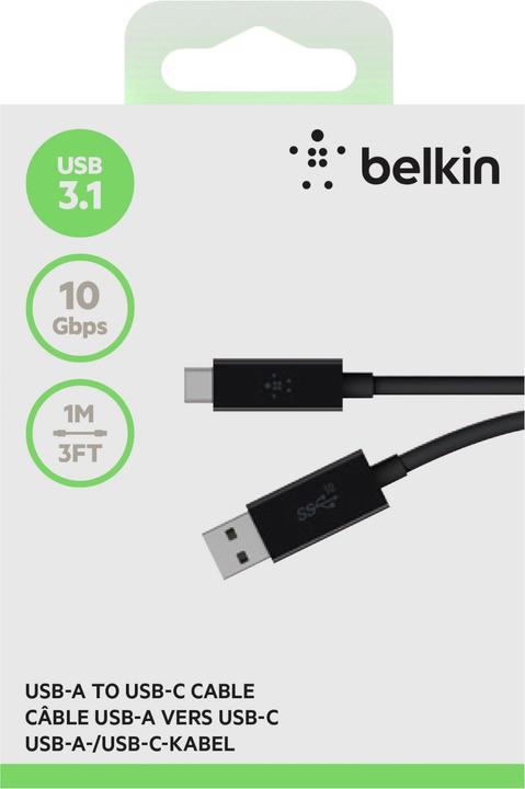 Produktbild Belkin USB 3.1 Cable: Datenrate 10Gbps (1 m, USB 3.1)
