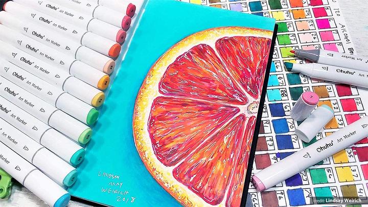Image du produit Ohuhu 80 Marqueurs de couleur (Multicolore, 80 x)