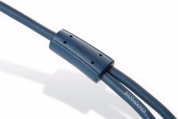 Produktbild clicktronic MP3 Y-Adapter (0.10 m, 3.5mm Klinke (AUX), Cinch)