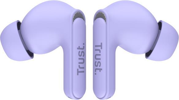 Actual product image Trust Yavi Bt Enc Earbuds Purple (ANC, 23 h, Wireless)