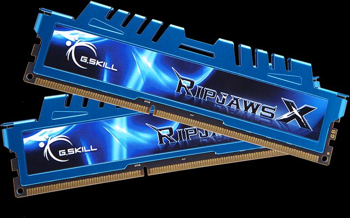 Produktbild G.Skill F3-17000CL9D-8GBXM RipjawsX DDR3 8GB 2x4GB 2133MHz CL9 1,65V XMP (2 x 4GB, 2133 MHz, DDR3-RAM, DIMM)