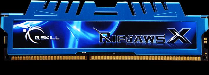 Produktbild G.Skill F3-17000CL9D-8GBXM RipjawsX DDR3 8GB 2x4GB 2133MHz CL9 1,65V XMP (2 x 4GB, 2133 MHz, DDR3-RAM, DIMM)