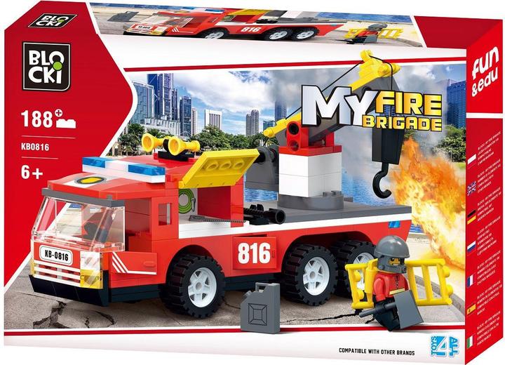 Image du produit Block Véhicule de pompiers avec attelage de remorque