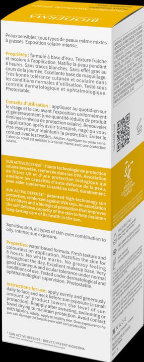 Valeurs nutritives et ingrédients Bioderma Photoderm Aquafluide SPF50 (Crème solaire, SPF 50, 40 ml, 0.04 g)