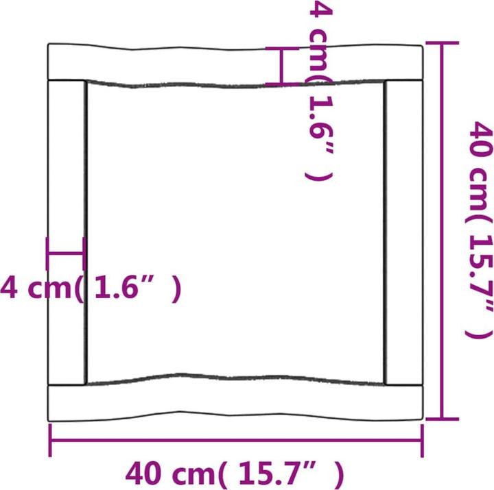 Actual product image VidaXL Nili (40 x 40 x 4 cm)