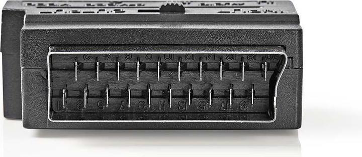 Immagine prodotto Nedis Adattatore SCART commutabile, spina SCART / presa S-Video + 3x presa RCA (0.11 m)