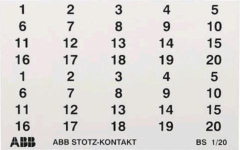 Produktbild ABB GHS2001946R0004 KennzeichnungsSchilder BS 120