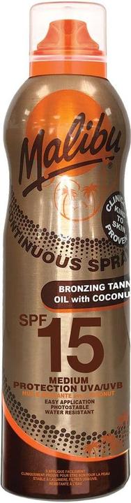 Produktbild Malibu SPF15 Bronzing Oil with Coconut Spray 175 ml (Sonnenöl, SPF 15, 175 ml)