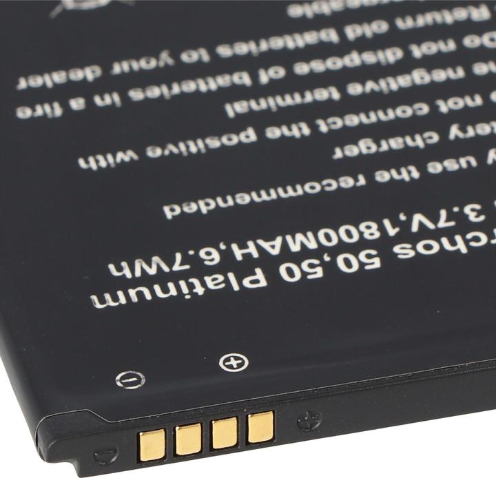 Actual product image AccuCell Battery for Archos 50, 50 Platinum Battery AC50PL