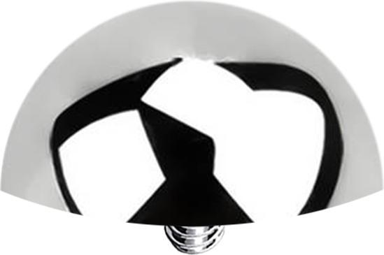 Produktbild Star Piercing Dermal Anchor Halbrund silber (ohne Messing, Titan G23)