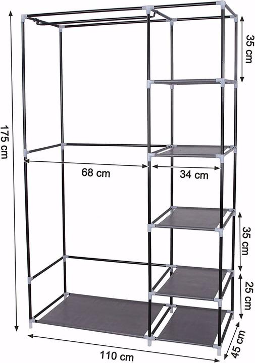 Actual product image Songmics Miranda (110 x 45 x 175 cm)