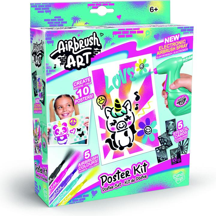 Produktbild Canal Toys Airbrush ART Mini Poster Kit Sprayer Starter 6+